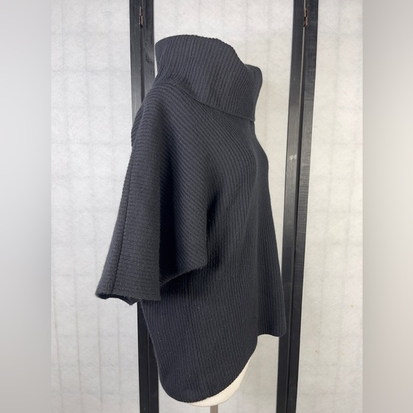 St. John Black Cowl Neck Sweater - Picture 3 of 7
